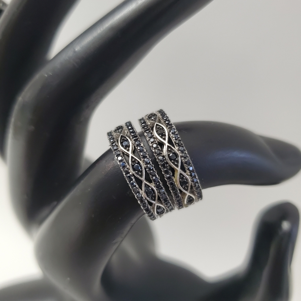 Sterling Silver 925 Spinel Ring Band Bundle